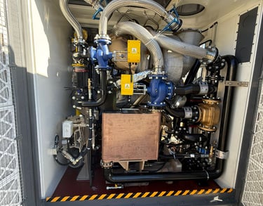 Aggreko/Jenbacher J420E, 1875 kVA, 400v. 50 Hz.