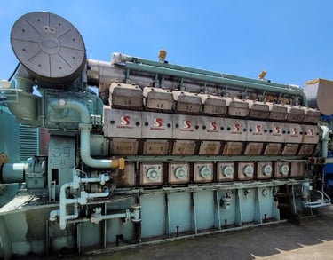MAN 18V28/32H, 3.6 MW, 6600v. 60 Hz. Diesel Generator