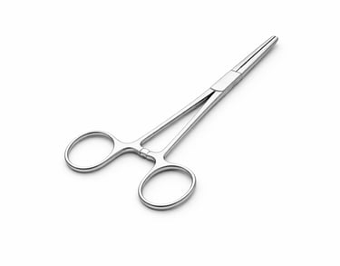stainless steel Rochester Carmalt forceps instrument CE certified for large vessel control.