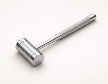 stainless steel surgical mallets instrument CE certified for impact force application.