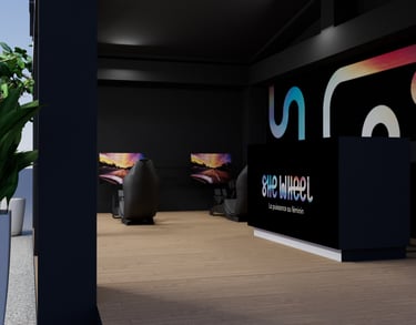 Photos plus rapprocher de l'intérieur du stand