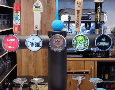 Tireuse à bière du bar à jeux