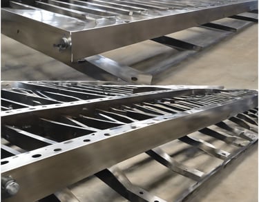 white and blue solar panel system