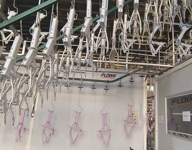Fldike folding e bike frames waiting for painting.