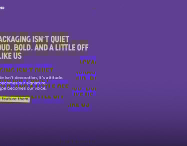 A purple block with text explaining the WRNG packaging system