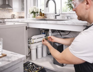 Planned water treatment installation