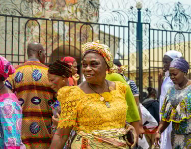 a woman in a yellow dress