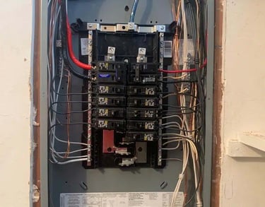 a box of electrical equipment is shown in this picture