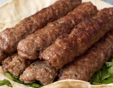 Kofta Skewers on the Grill