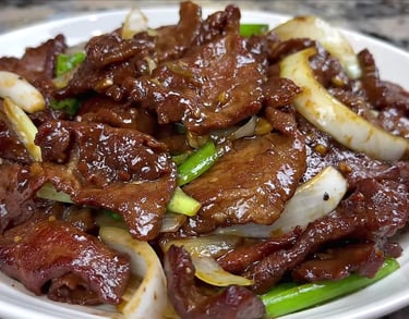 Beef and Onion Stir Fry