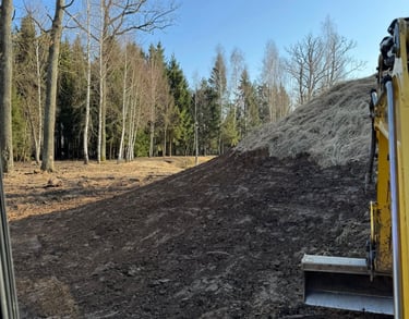 slaitavimas, slaitu formavimas, sklypo lyginimas, juodzemio lyginimas, reljefas