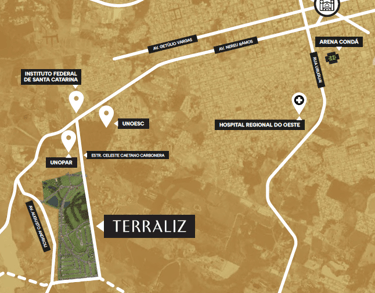 localização terraliz chapeco