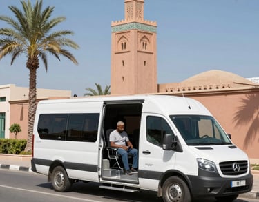 a man riding a skateboard down a street next to tall buildings