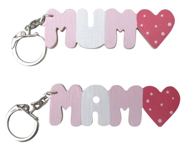 mum or mam keyring