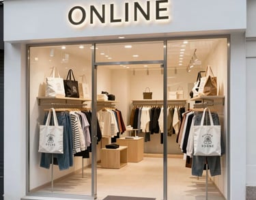 a man riding a skateboard down a street next to tall buildings