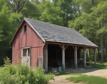 a man riding a skateboard down a street next to tall buildings