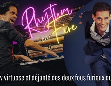 Aurélien Lehmann et Pierre-Yves Plat pour le spectacle Rhythm on Fire