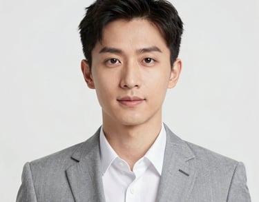 A professional headshot of a person wearing a light gray suit against a clean, white background, conveying trust and sophisticated professionalism.