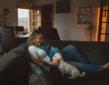 Séance photo grossesse lumière naturelle Alsace lorraine