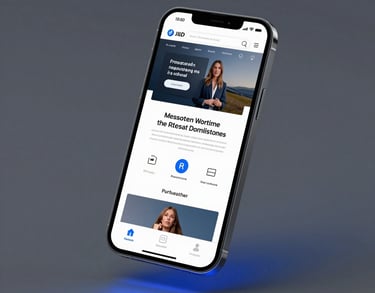 Illustration of AI technology integrating with website elements.