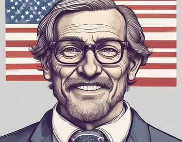 a man riding a skateboard down a street next to tall buildings