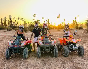 Balade en quad au coucher du soleil