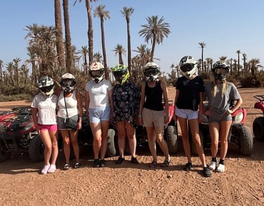 Excursion en famille à la palmeraie