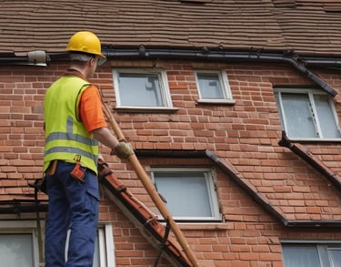 A row of beach huts sitting on top of a sandy beach
