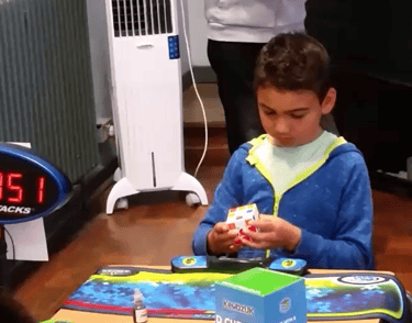 James Alonso's first ever solve at a competition