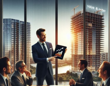 Administrador y desarrollador, analizando nuevo condominio.