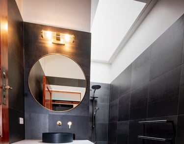 Designer Black bathroom