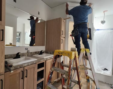 Finishing work in the factory