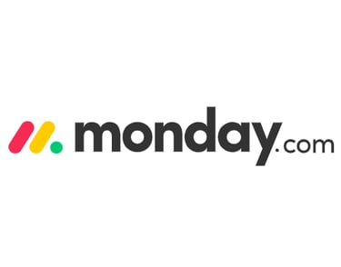 Monday.com project management software workspace showing team tasks, timelines, and workflow automat