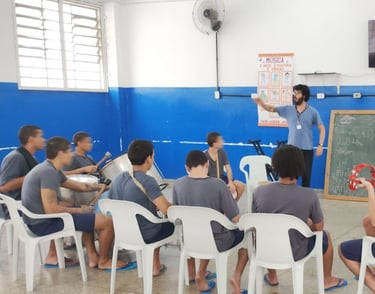 Music workshop at Fundação CASA