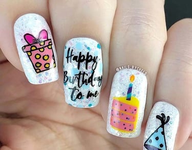 Nail Art for kids birthday party