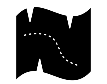 Icon of a map on an AI strategy and AI tools website