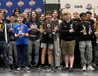 James Alonso holding up UKC Winner's Shield