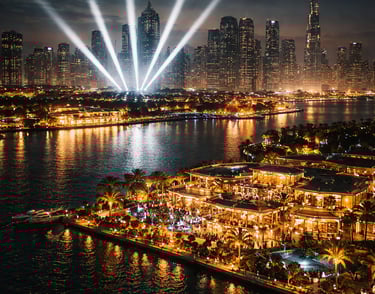 a city skyline with a city skyline view of a city