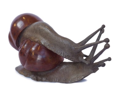 Miniature Bronze sculpture of a snails by Mark Richard Hall