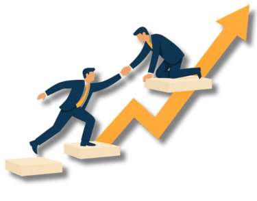 Illustration croissance entreprise accompagnement stratégique IA