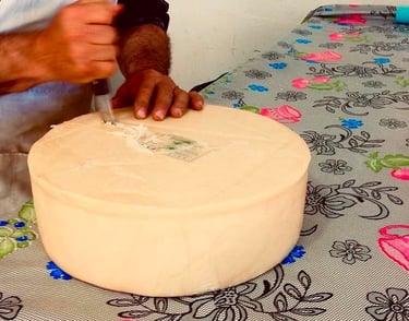 queso menonita en rueda