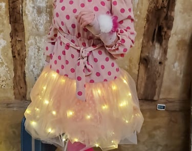 Costume de clown pour Mia, intervenante Neztoiles