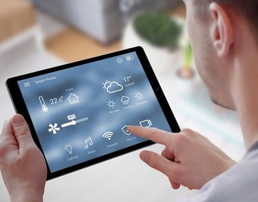 Smart home integration services in UAE including automated lighting, climate control, and security s