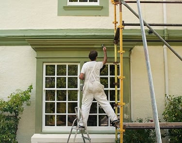 Exterior villa painting service in Dubai UAE with weather-resistant paints