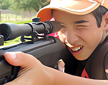 Tiro con Rifle de Aire Ojo Ciego Camp
