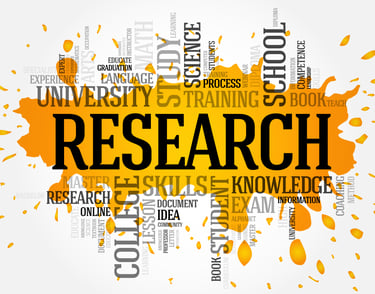 Text surrounding word Research