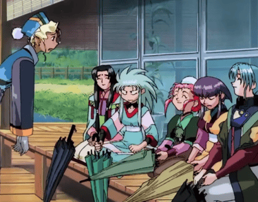 Tenchi's Girls - Mihoshi Fretting and Wet