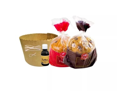 kit forma e sacola de panetone