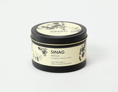 sinag candles, prithvi cerrada, velas de soja, artesanal