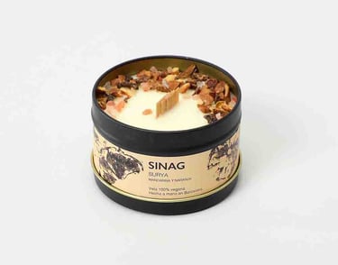Sinag, vela de cera de soja, mandarina, surya